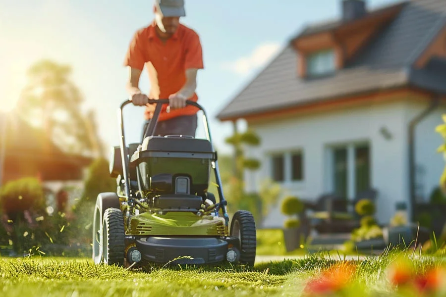 shop electric lawn mowers